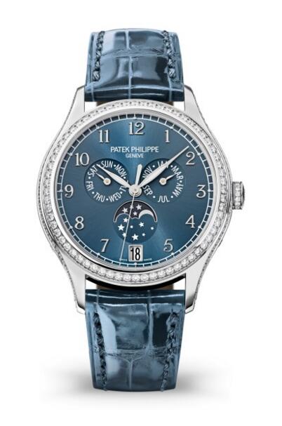 Buy Patek Philippe Replica Complications Diamond Blue Dial Watch 4947G-001